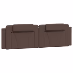 VidaXL 374806, Marron, Coton, Simili-cuir, Polyester, Polyvinyl chloride (PVC), 180 cm, 1800 mm, 49 cm, 30 mm