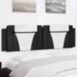 vidaXL Coussin de tête de lit noir et blanc 180 cm similicuir