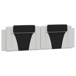 VidaXL 374810 tête de lit et pied de lit Noir, Blanc