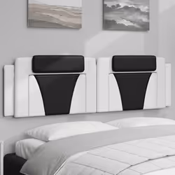 VidaXL 374810 tête de lit et pied de lit Noir, Blanc