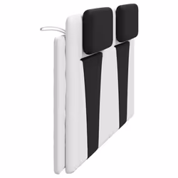 VidaXL 374810 tête de lit et pied de lit Noir, Blanc - Vue supplémentaire 6