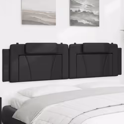 VidaXL 374814, Noir, Coton, Simili-cuir, Polyester, Polyvinyl chloride (PVC), 2 m, 2000 mm, 49 cm, 30 mm