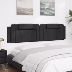 VidaXL 374814 tête de lit et pied de lit Noir