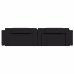 VidaXL 374814 tête de lit et pied de lit Noir - Vue supplémentaire 4