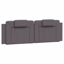 VidaXL 374817, Gris, Coton, Simili-cuir, Polyester, Polyvinyl chloride (PVC), 2 m, 2000 mm, 49 cm, 30 mm