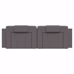 VidaXL 374817 tête de lit et pied de lit Gris - Vue supplémentaire 5