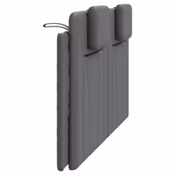 VidaXL 374817 tête de lit et pied de lit Gris - Vue supplémentaire 6