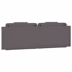 VidaXL 374817 tête de lit et pied de lit Gris - Vue supplémentaire 7