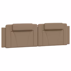 VidaXL 374818, Cappucino, Coton, Simili-cuir, Polyester, Polyvinyl chloride (PVC), 2 m, 2000 mm, 49 cm, 30 mm