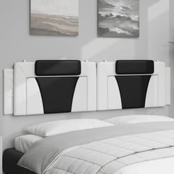VidaXL 374820 tête de lit et pied de lit Noir, Blanc