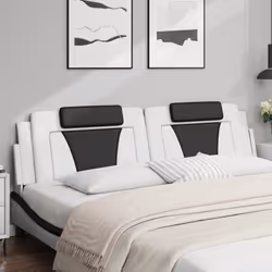 VidaXL 374820 tête de lit et pied de lit Noir, Blanc