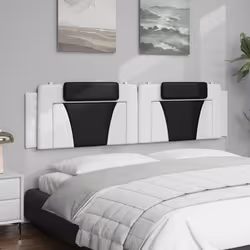 VidaXL 374820 tête de lit et pied de lit Noir, Blanc