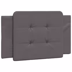 VidaXL 374832, Gris, Coton, Simili-cuir, Polyester, Polyvinyl chloride (PVC), 80 cm, 800 mm, 48 cm, 30 mm
