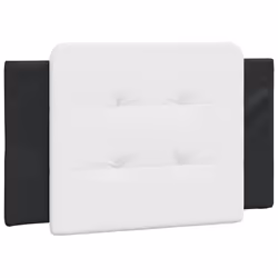 VidaXL 374834, Noir, Blanc, Coton, Simili-cuir, Polyester, Polyvinyl chloride (PVC), 80 cm, 800 mm, 48 cm, 30 mm