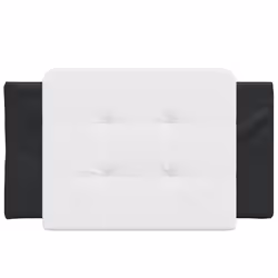 VidaXL 374834 tête de lit et pied de lit Noir, Blanc - Vue supplémentaire 4