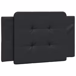 VidaXL 374836, Noir, Coton, Simili-cuir, Polyester, Polyvinyl chloride (PVC), 90 cm, 900 mm, 48 cm, 30 mm