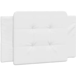 Vidaxl - Coussin de tête de lit blanc 90 cm similicuir