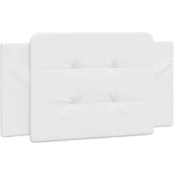 Coussin de tête de lit blanc 100 cm similicuir