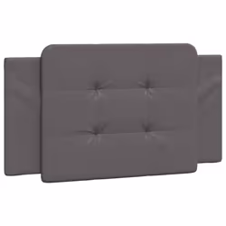VidaXL 374846, Gris, Coton, Simili-cuir, Polyester, Polyvinyl chloride (PVC), 100 cm, 1000 mm, 48 cm, 30 mm