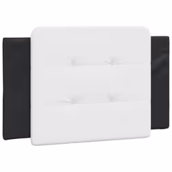 VidaXL 374848, Noir, Blanc, Coton, Simili-cuir, Polyester, Polyvinyl chloride (PVC), 100 cm, 1000 mm, 48 cm, 30 mm