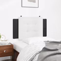 VidaXL 374848 tête de lit et pied de lit Noir, Blanc