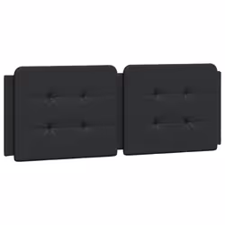 VidaXL 374850, Noir, Coton, Simili-cuir, Polyester, Polyvinyl chloride (PVC), 120 cm, 1200 mm, 48 cm, 30 mm