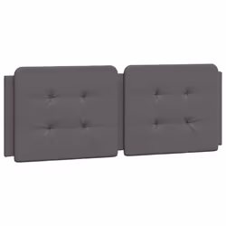 VidaXL 374853, Gris, Coton, Simili-cuir, Polyester, Polyvinyl chloride (PVC), 120 cm, 1200 mm, 48 cm, 30 mm