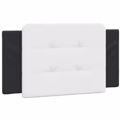 VidaXL 374855, Noir, Blanc, Coton, Simili-cuir, Polyester, Polyvinyl chloride (PVC), 120 cm, 1200 mm, 48 cm, 30 mm