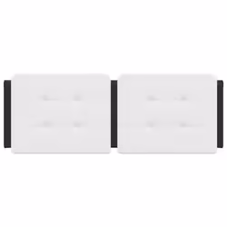 VidaXL 374864 tête de lit et pied de lit Noir, Blanc - Vue supplémentaire 4