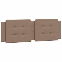 VidaXL 374870, Cappucino, Coton, Simili-cuir, Polyester, Polyvinyl chloride (PVC), 160 cm, 1600 mm, 48 cm, 30 mm