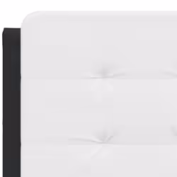 VidaXL 374871 tête de lit et pied de lit Noir, Blanc - Vue supplémentaire 7