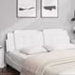 vidaXL Coussin de tête de lit blanc 180 cm similicuir