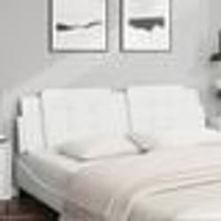 vidaXL Coussin de tête de lit blanc 180 cm similicuir
