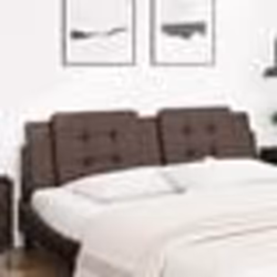 vidaXL Coussin de tête de lit marron 180 cm similicuir