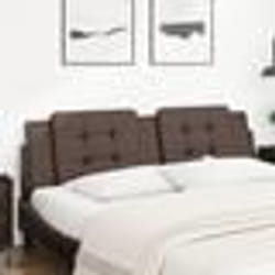 vidaXL Coussin de tête de lit marron 180 cm similicuir