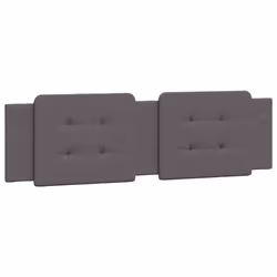 VidaXL 374876, Gris, Coton, Simili-cuir, Polyester, Polyvinyl chloride (PVC), 180 cm, 1800 mm, 48 cm, 30 mm