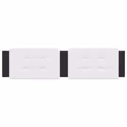 VidaXL 374888 tête de lit et pied de lit Noir, Blanc - Vue supplémentaire 4
