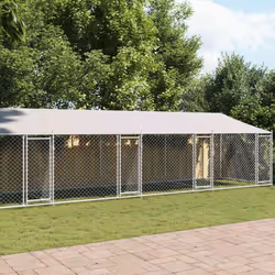 Description générale Gardez vos amis à quatre pattes dans un espace sûr et confortable avec cette cage pour chien ! Cette cag ...