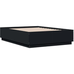 Vidaxl - Cadre de lit avec led sans matelas noir 140x190 cm