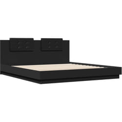 Vidaxl - Cadre de lit sans matelas noir 160x200 cm