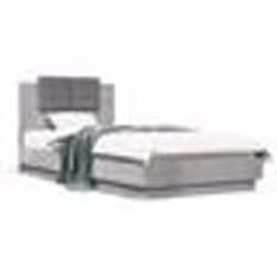 vidaXL Cadre de lit sans matelas gris béton 100x200 cm - 100 x 200 cm
