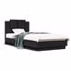 vidaXL Cadre de lit sans matelas noir 90x200 cm - 90 x 200 cm