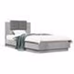 vidaXL Cadre de lit sans matelas gris béton 90x200 cm - 90 x 200 cm
