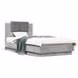 vidaXL Cadre de lit sans matelas gris béton 90x190 cm - 90 x 190 cm