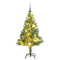 vidaXL Sapin de Noël artificiel - 150 LED & boules
