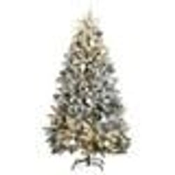 vidaXL Sapin de Noël artificiel articulé 300 LED et boules 300 cm