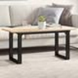 vidaXL Pieds de table basse cadre en O 90x30x43 cm acier