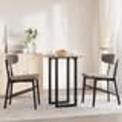 vidaXL Pieds de table à manger cadre en O 40x40x73 cm acier