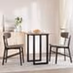 vidaXL Pieds de table à manger cadre en O 50x40x73 cm acier