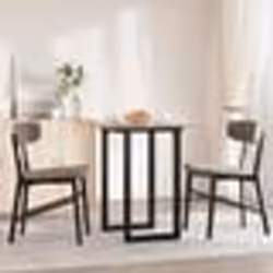 vidaXL Pieds de table à manger cadre en O 60x40x73 cm acier